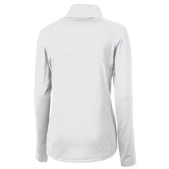 Philadelphia Eagles Cutter & Buck Women's Gridiron Classics Logo Adapt Eco Knit Stretch Recycled Half-Zip Pullover Top White
