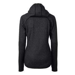 Philadelphia Eagles Cutter & Buck Women's Gridiron Classics Logo Mainsail Sweater-Knit Full-Zip Hoodie Heather Charcoal