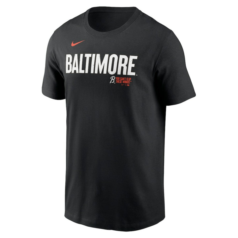 Baltimore Orioles Nike City Connect Wordmark T-Shirt - Black T-shirts