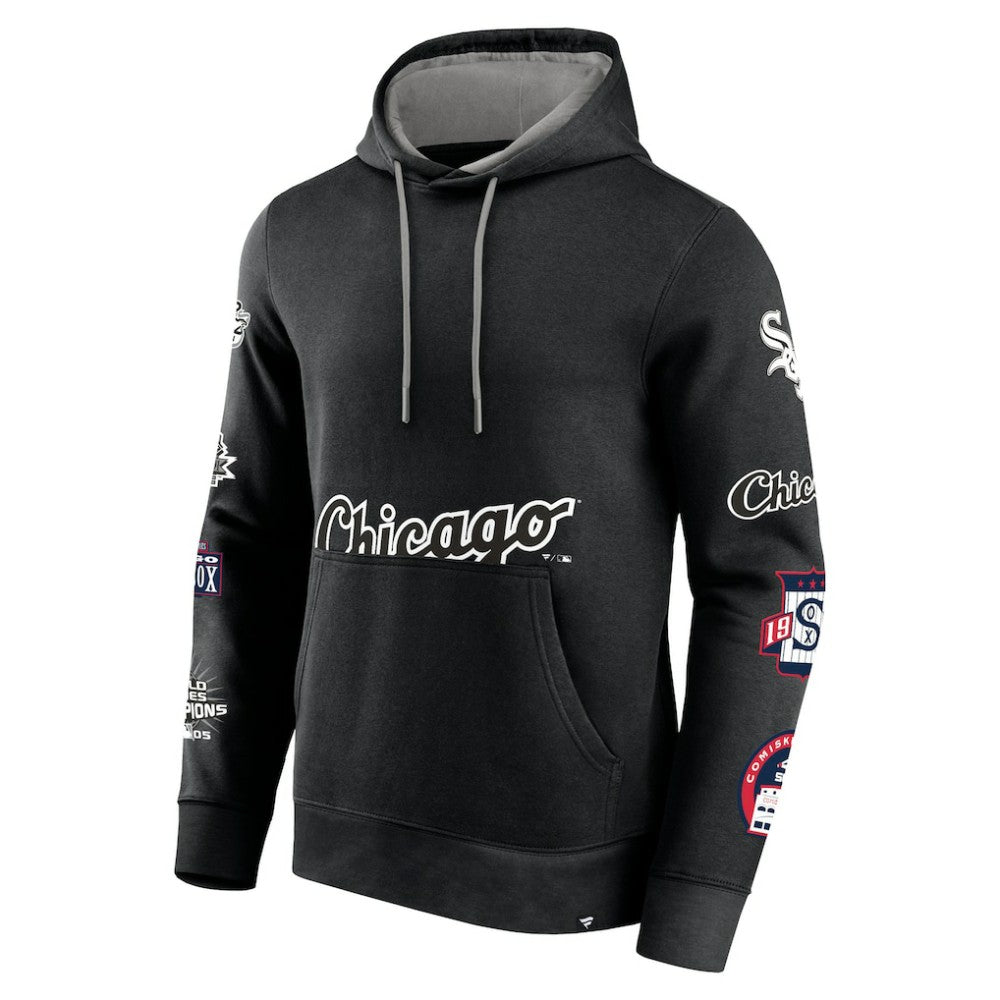 Chicago White Sox Fanatics Wild Winner Pullover Hoodie - Black Hoodies