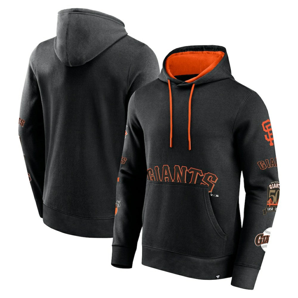 San Francisco Giants Fanatics Wild Winner Pullover Hoodie - Black Hoodies