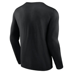 Chicago White Sox Fanatics Strike the Goal Long Sleeve T-Shirt - Black T-shirts