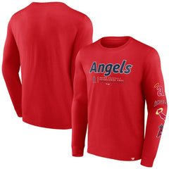 Los Angeles Angels Fanatics Strike the Goal Long Sleeve T-Shirt - Red T-shirts