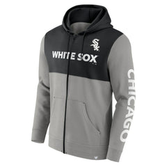 Chicago White Sox Fanatics Ace Hoodie Full-Zip Sweatshirt - Gray/Black Hoodies