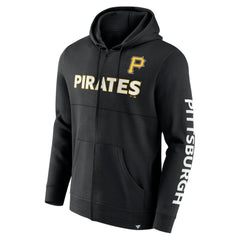 Pittsburgh Pirates Fanatics Ace Hoodie Full-Zip Sweatshirt - Black Hoodies