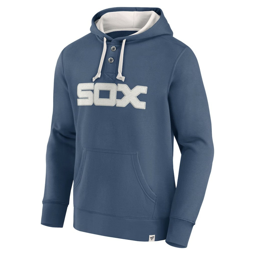Fanatics Chicago White Sox Navy Plan for Adversity Henley Fleece Pullover Hoodie Hoodies