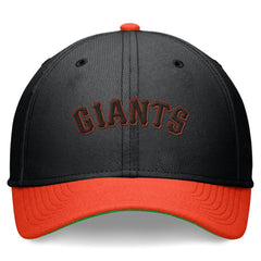 San Francisco Giants Nike Cooperstown Collection Rewind Swooshflex Performance Hat - Black/Orange Hats