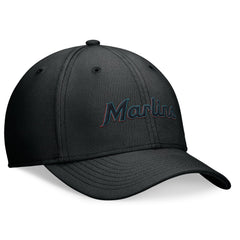 Miami Marlins Nike Performance Flex Hat - Black Hats