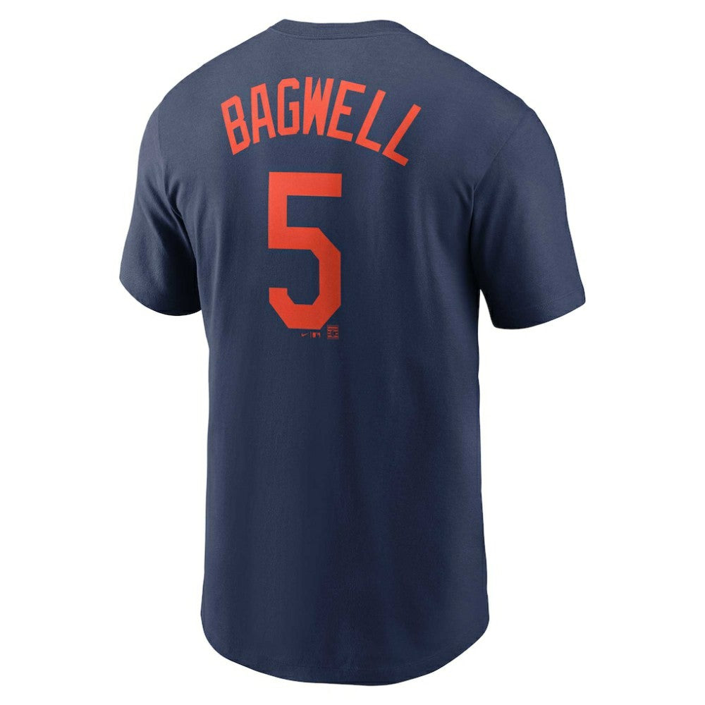 Jeff Bagwell Houston Astros Nike Cooperstown Collection Fuse Name & Number T-Shirt - Navy T-shirts