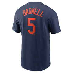 Jeff Bagwell Houston Astros Nike Cooperstown Collection Fuse Name & Number T-Shirt - Navy T-shirts