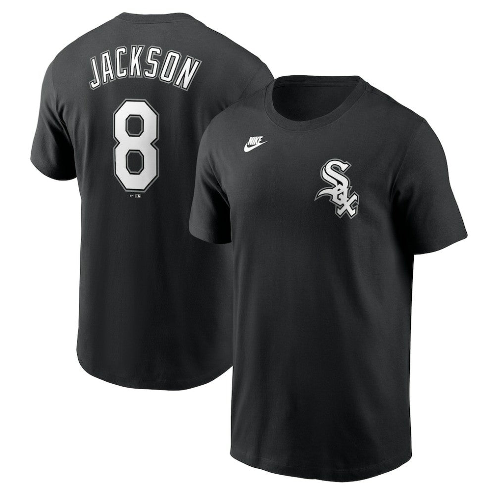 Bo Jackson Chicago White Sox Nike Cooperstown Collection Fuse Name & Number T-Shirt - Black T-shirts