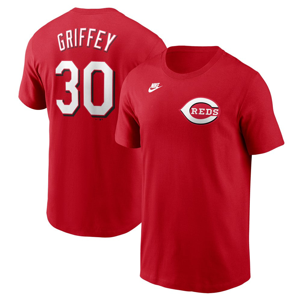 Ken Griffey Jr. Cincinnati Reds Nike Fuse Name & Number T-Shirt - Red T-shirts