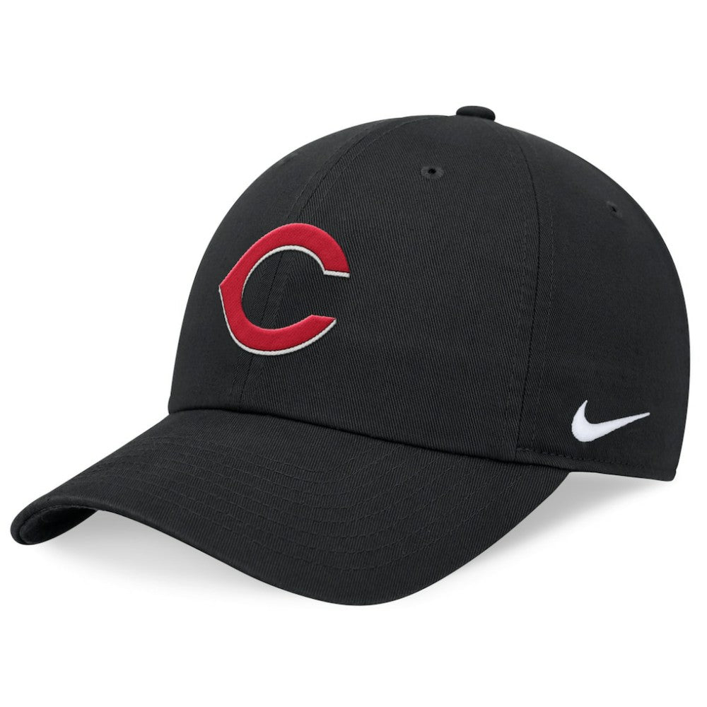 Cincinnati Reds Nike Club Adjustable Hat - Black Hats