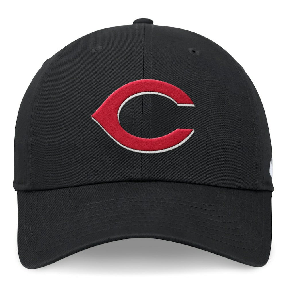 Cincinnati Reds Nike Club Adjustable Hat - Black Hats
