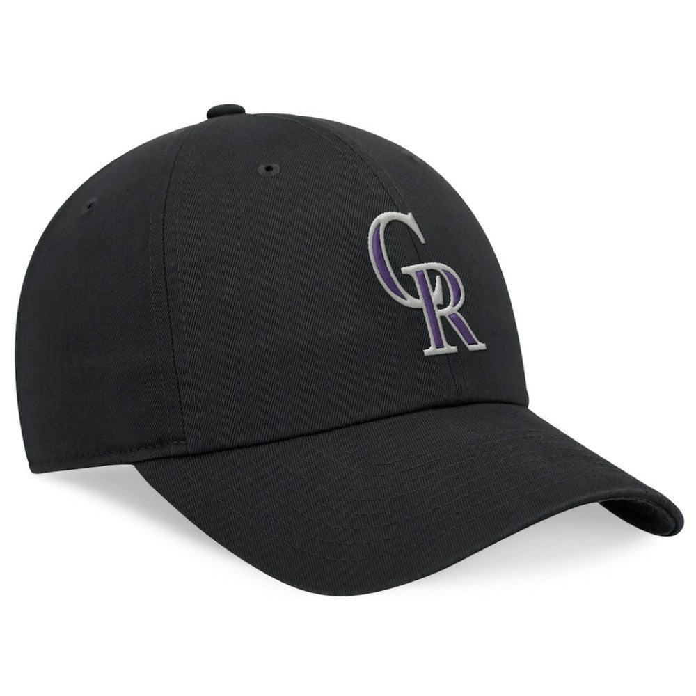 Colorado Rockies Nike Club Adjustable Hat - Black Hats