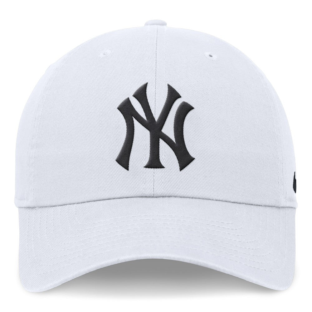 New York Yankees Nike Club Adjustable Hat - White Hats