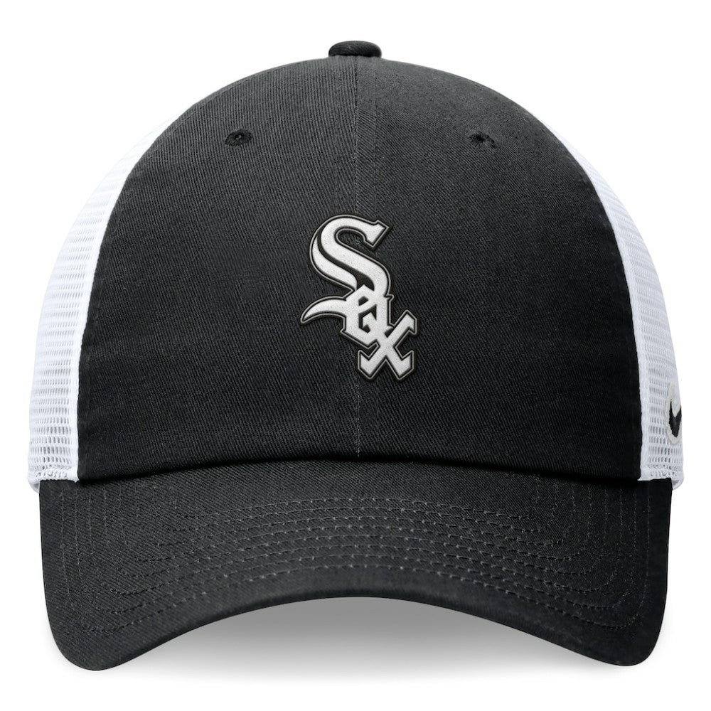 Chicago White Sox Nike Club Trucker Adjustable Hat - Black Hats