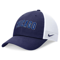 Chicago Cubs Nike Wordmark Adjustable Trucker Hat - Royal Hats