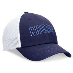 Chicago Cubs Nike Wordmark Adjustable Trucker Hat - Royal Hats