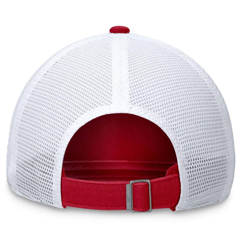 Los Angeles Angels Nike Wordmark Adjustable Trucker Hat - Red Hats