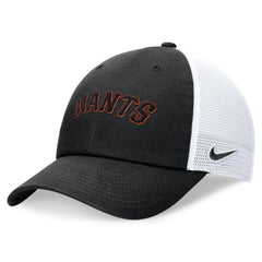 San Francisco Giants Nike Wordmark Adjustable Trucker Hat - Black Hats