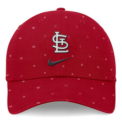 St. Louis Cardinals Nike Primetime Print Club Adjustable Hat - Red Hats