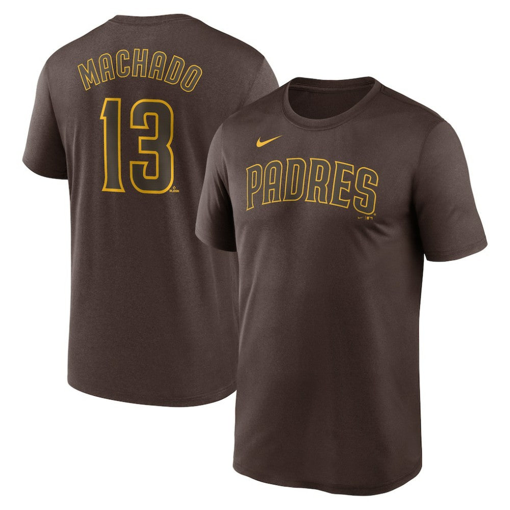 Manny Machado San Diego Padres Nike Legend Name & Number Performance T-Shirt - Brown T-shirts