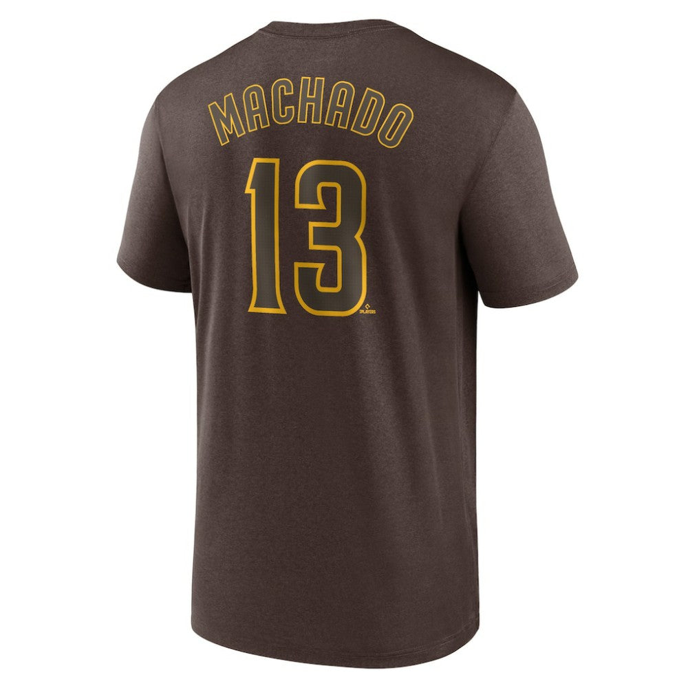 Manny Machado San Diego Padres Nike Legend Name & Number Performance T-Shirt - Brown T-shirts