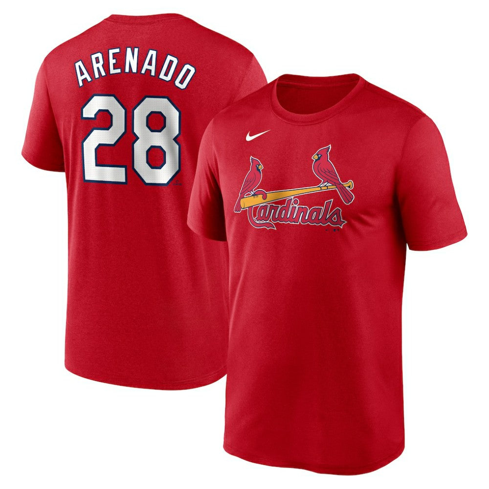 Nolan Arenado St. Louis Cardinals Nike Legend Name & Number Performance T-Shirt - Red T-shirts