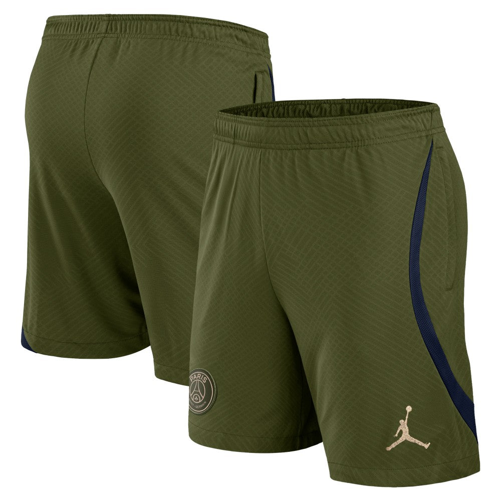 Paris Saint-Germain Jordan Brand Youth 2023/24 Fourth Strike Shorts Olive