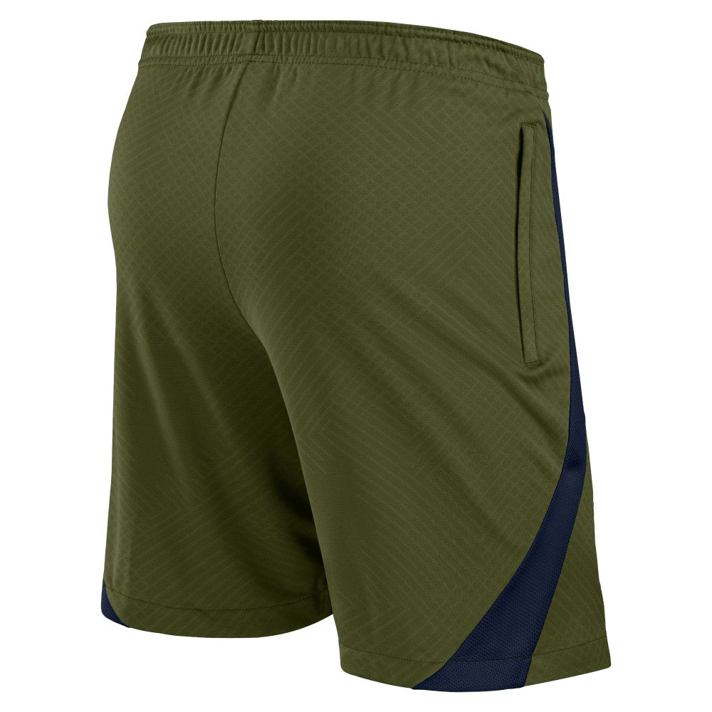 Paris Saint-Germain Jordan Brand Youth 2023/24 Fourth Strike Shorts Olive