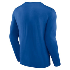 NHL St. Louis Blues Fanatics Strike the Goal Long Sleeve T-Shirt - Blue