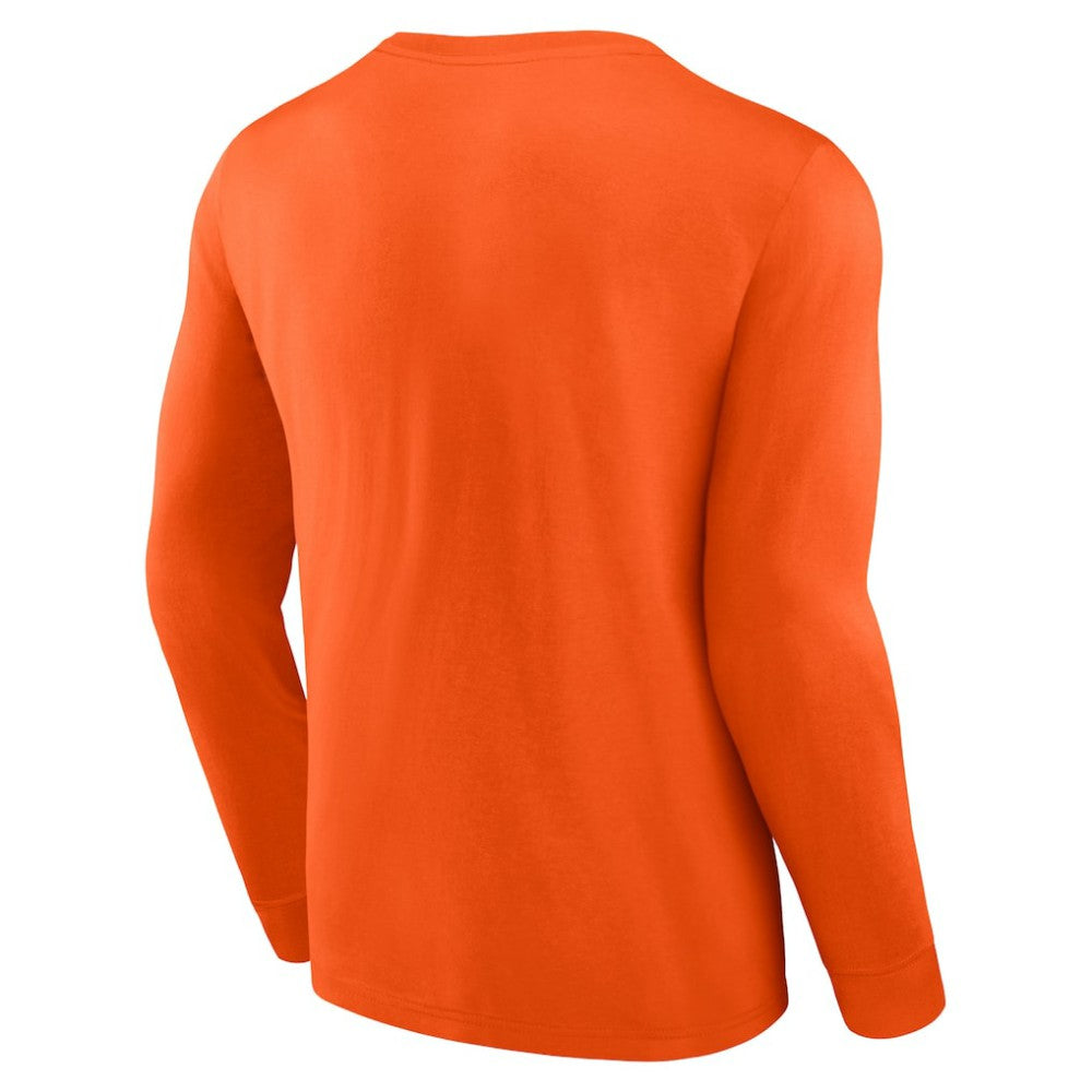 NHL Philadelphia Flyers Fanatics Strike the Goal Long Sleeve T-Shirt - Orange