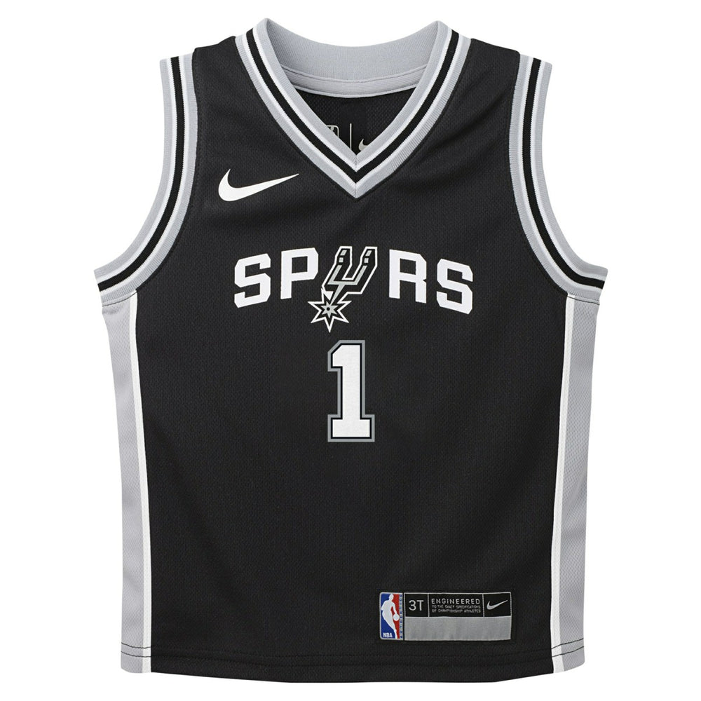 Victor Wembanyama San Antonio Spurs Preschool Swingman Player Jersey Icon Edition Black