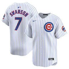 Dansby Swanson Chicago Cubs Nike Home Limited Player Jersey - White Jerseys