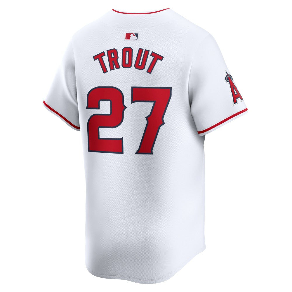 Mike Trout Los Angeles Angels Nike Home Limited Player Jersey - White Jerseys