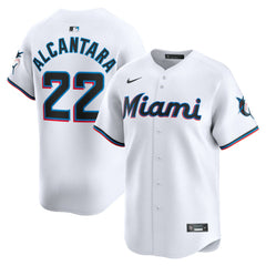 Sandy Alcantara Miami Marlins Nike Home Limited Player Jersey - White Jerseys