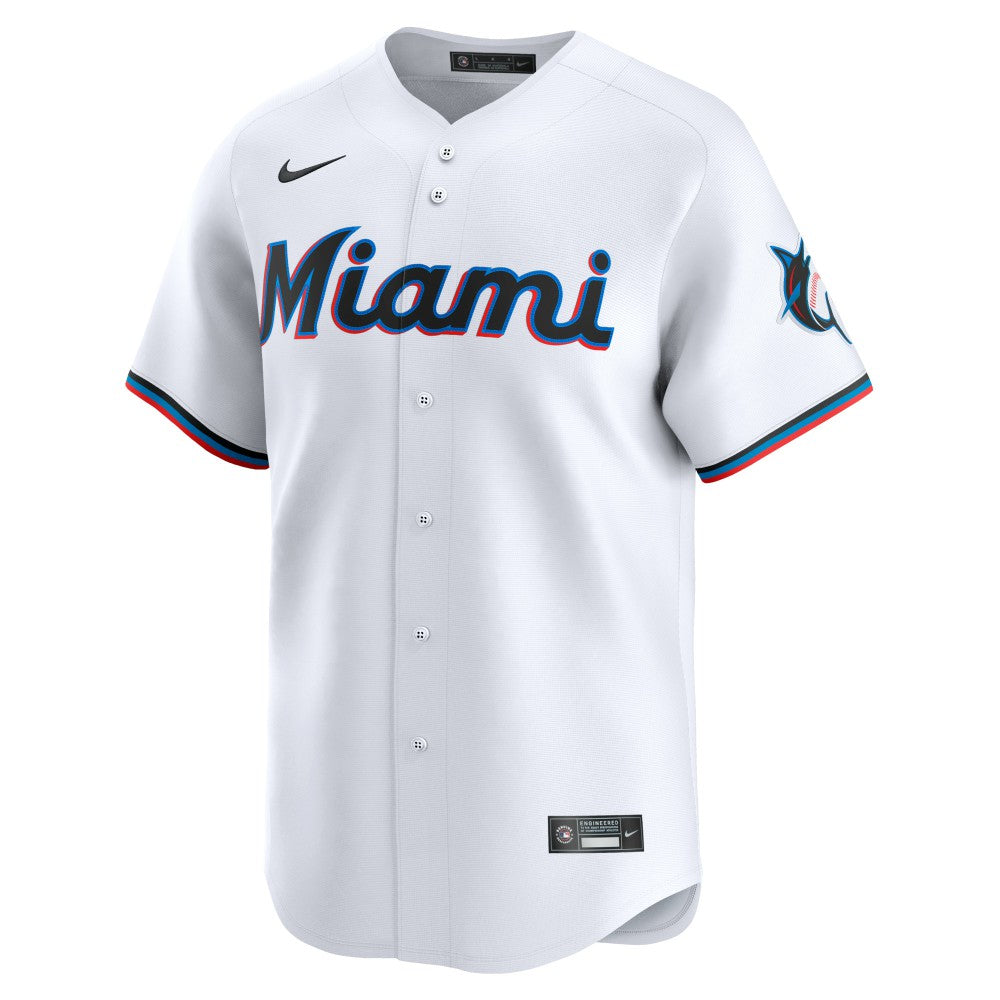 Sandy Alcantara Miami Marlins Nike Home Limited Player Jersey - White Jerseys