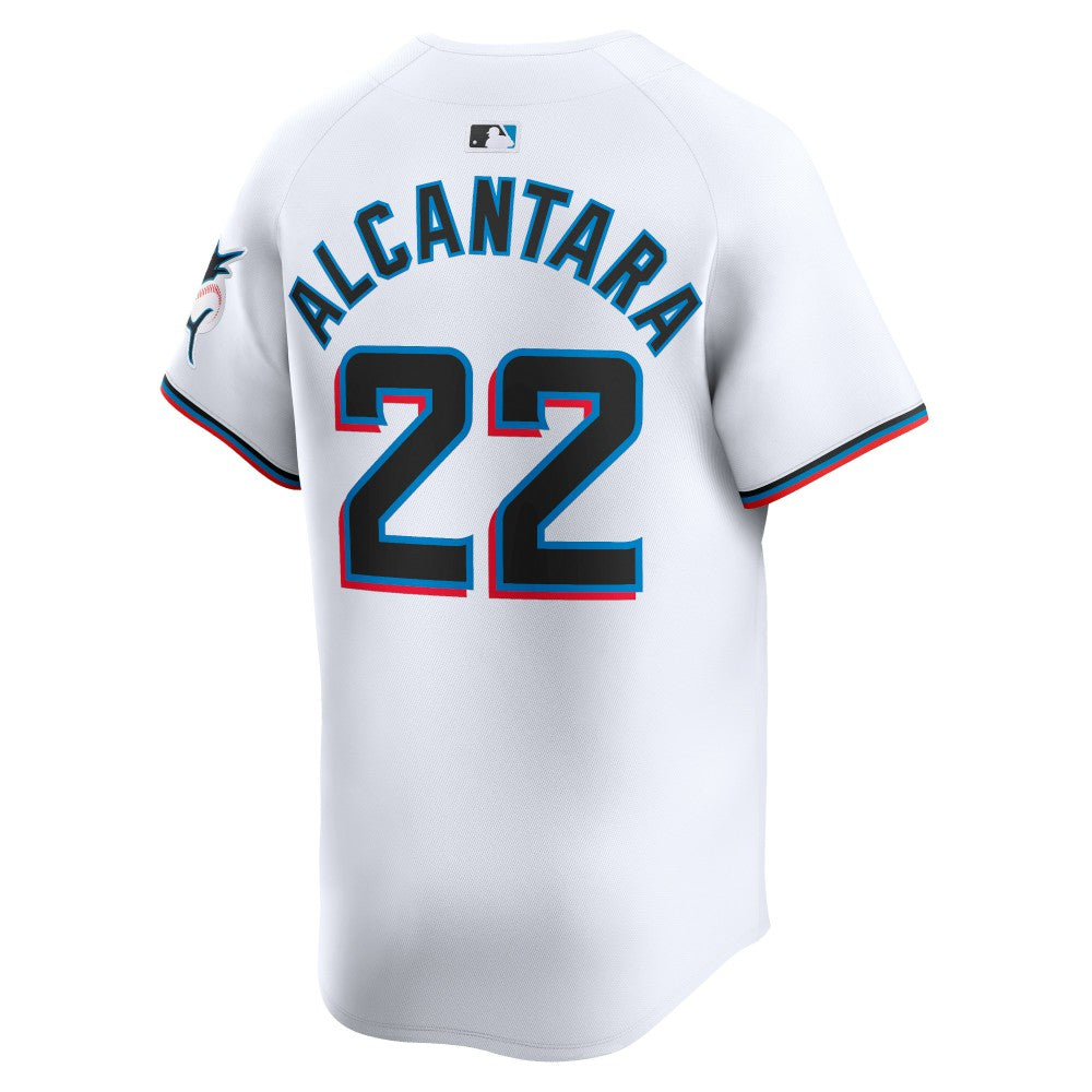 Sandy Alcantara Miami Marlins Nike Home Limited Player Jersey - White Jerseys