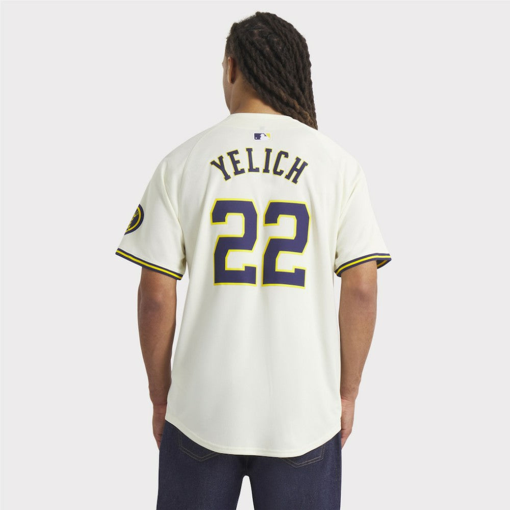 Christian Yelich Milwaukee Brewers Nike Home Limited Player Jersey - Cream Jerseys