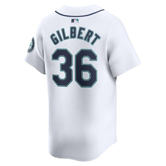 Logan Gilbert Seattle Mariners Nike Home Limited Player Jersey - White Jerseys