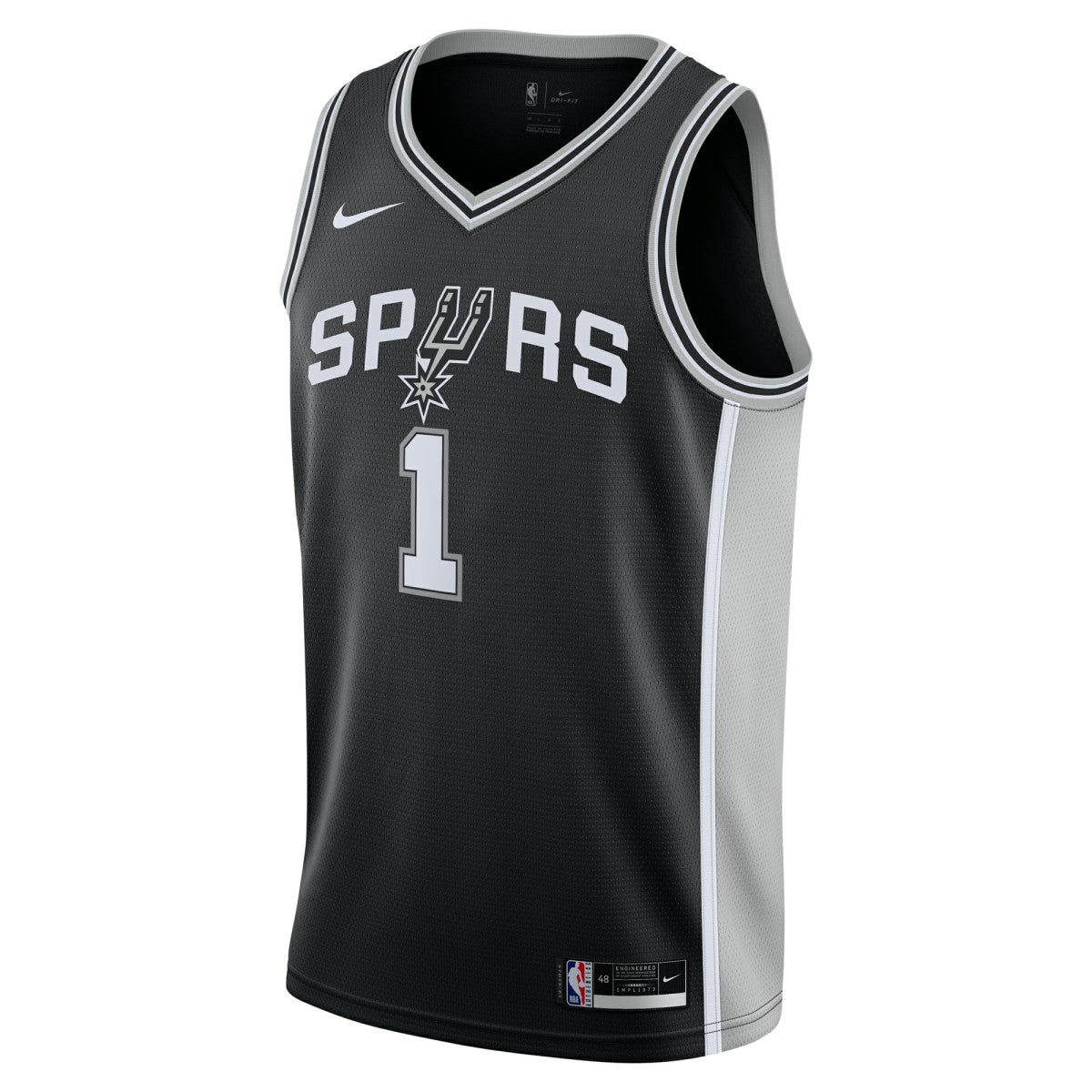 Victor Wembanyama San Antonio Spurs Youth Swingman Jersey Icon Edition Black