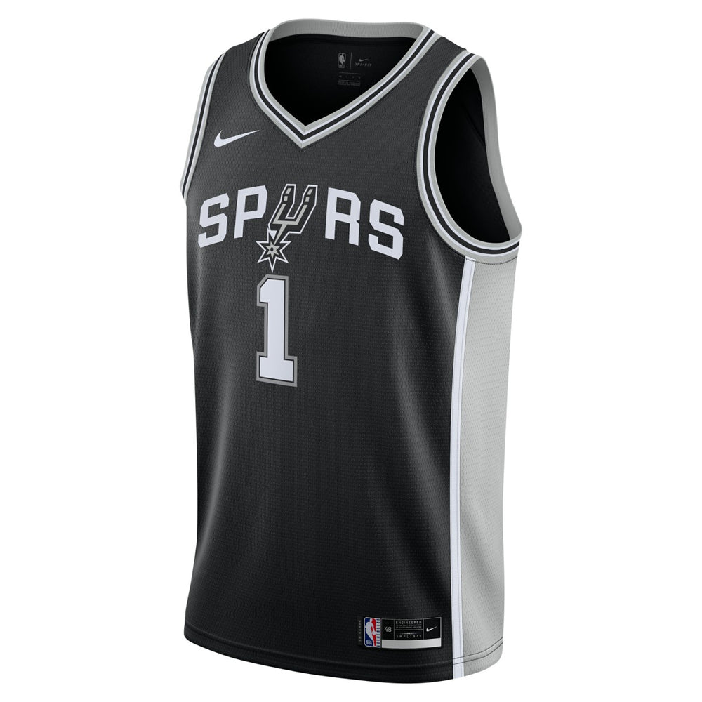 Victor Wembanyama San Antonio Spurs Youth Swingman Jersey Icon Edition Black