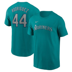 Julio Rodríguez Seattle Mariners Nike Fuse Name & Number T-Shirt - Teal T-shirts