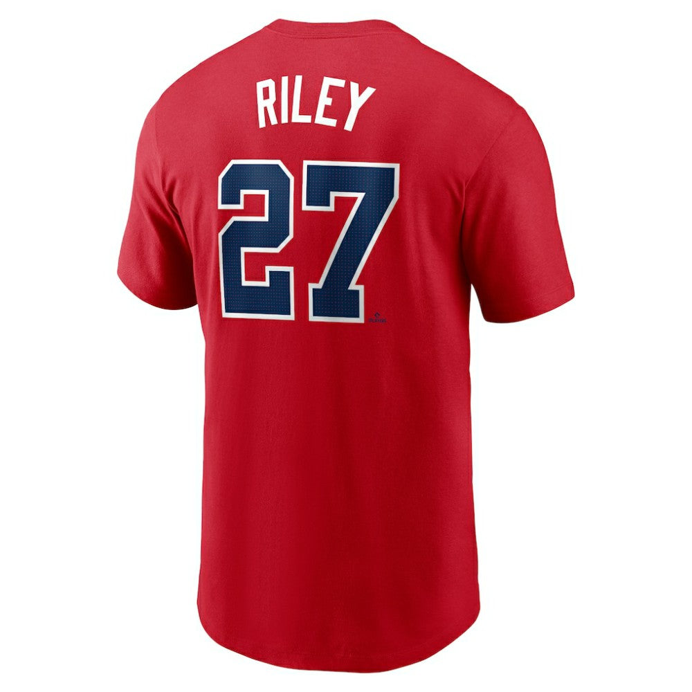 Austin Riley Atlanta Braves Nike Fuse Name & Number T-Shirt - Red T-shirts
