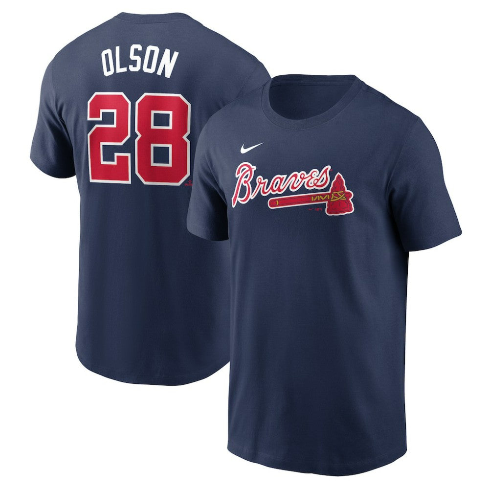 Matt Olson Atlanta Braves Nike Fuse Name & Number T-Shirt - Navy T-shirts