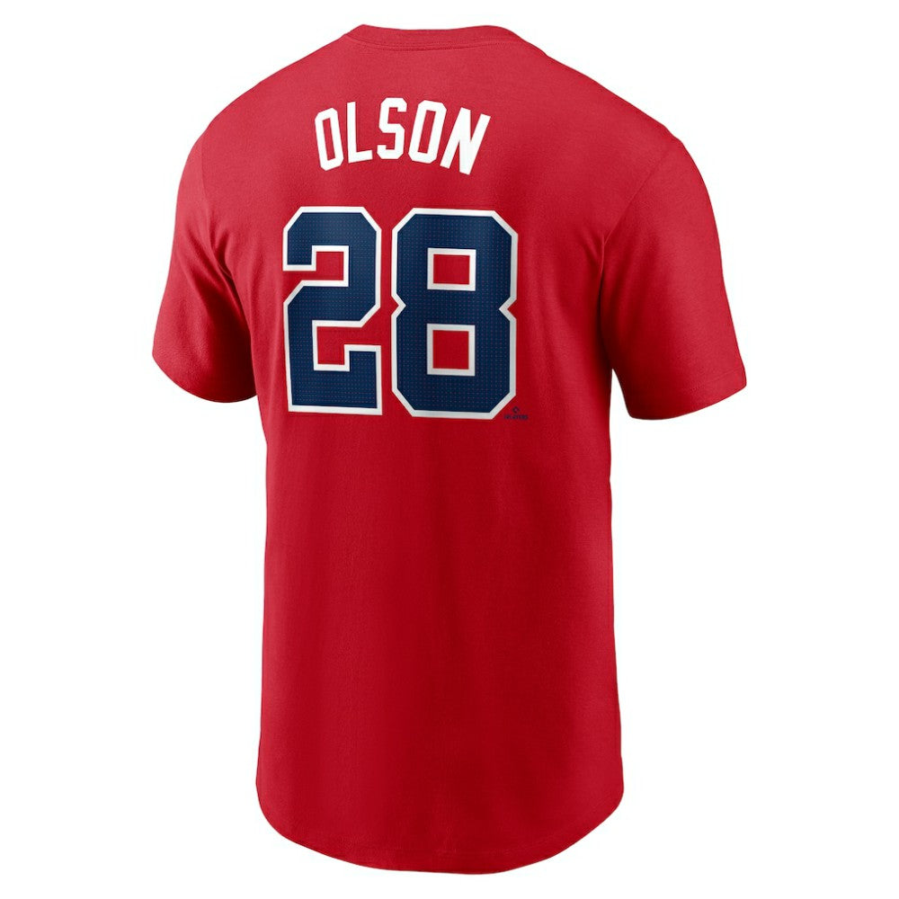 Matt Olson Atlanta Braves Nike Fuse Name & Number T-Shirt - Red T-shirts