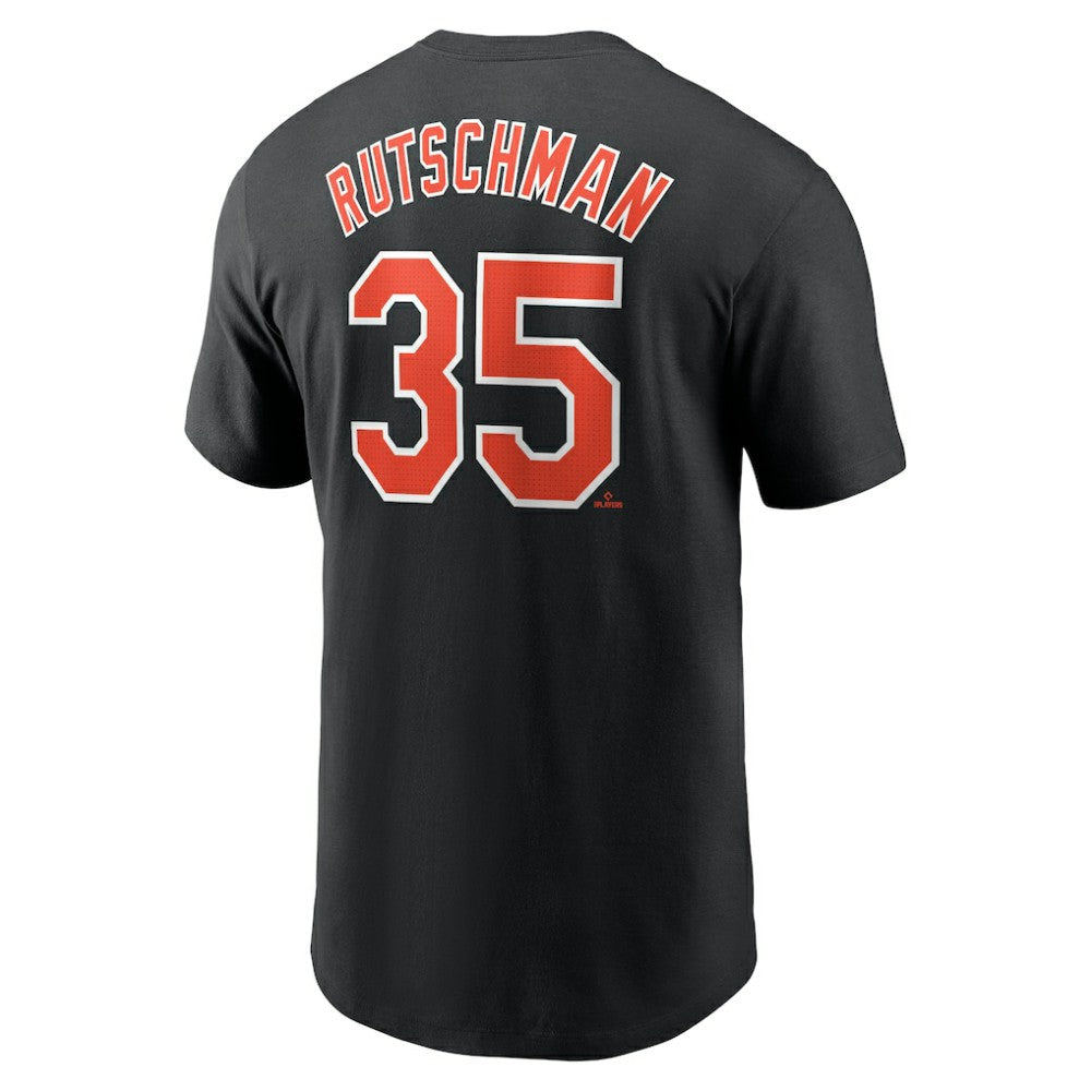 Adley Rutschman Baltimore Orioles Nike Fuse Name & Number T-Shirt - Black T-shirts