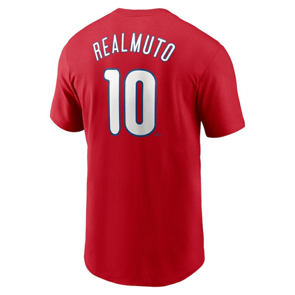 J.T. Realmuto Philadelphia Phillies Nike Fuse Name & Number T-Shirt - Red T-shirts