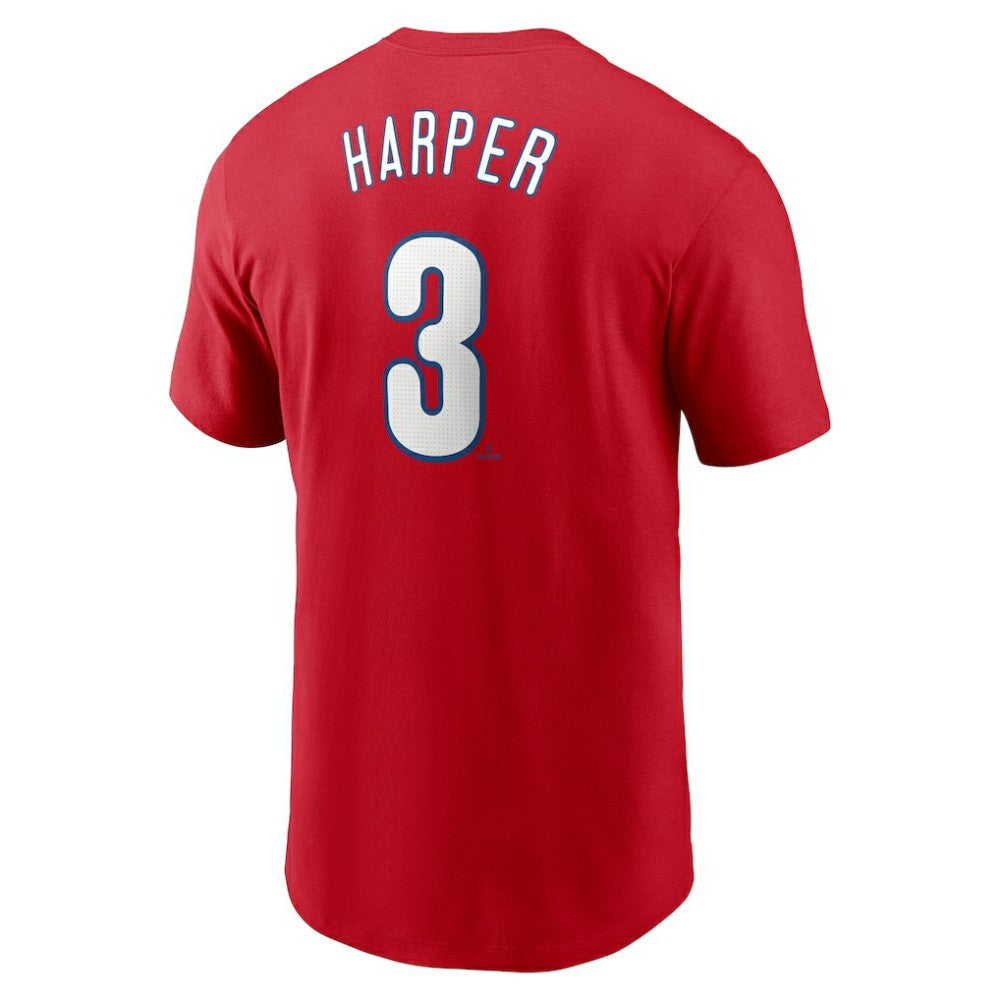Bryce Harper Philadelphia Phillies Nike Fuse Name & Number T-Shirt - Red T-shirts